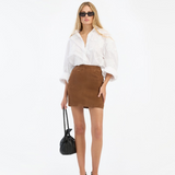 Rotate Flower Oversized Shirt - Bright White