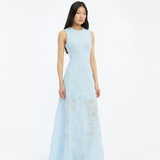 Rotate Mesh Maxi Dress - Plein Air