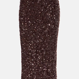 Rotate Sequins Midi Skirt - Chicory Coffee