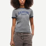 Samsoe Samsoe Sabond SS T-shirt - Mid Grey Mel.