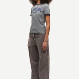 Samsoe Samsoe Sabond SS T-shirt - Mid Grey Mel.