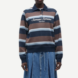 Samsoe Samsoe Sadory LS Polo - Brown Blue