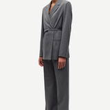 Samsoe Samsoe Salot Trousers - Dark Grey Pinstripe