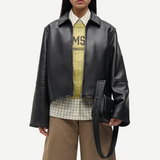 Samsoe Samsoe Salylo Leather Jacket - Black