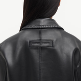 Samsoe Samsoe Salylo Leather Jacket - Black