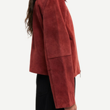 Samsoe Samsoe Salylo Suede Jacket - Fired Brick
