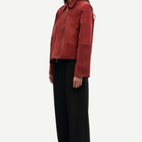 Samsoe Samsoe Salylo Suede Jacket - Fired Brick