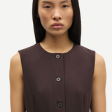 Samsoe Samsoe Saruma Short Dress - Black Coffee