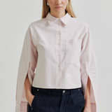 Second Female Baulo Slit Shirt - Mauve Morn