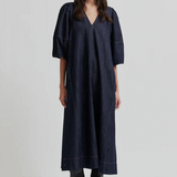 Second Female Dera Denim Dress - Dark Blue Denim