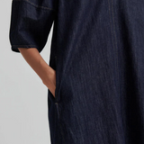 Second Female Dera Denim Dress - Dark Blue Denim