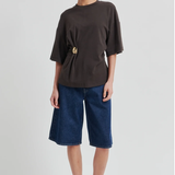 Second Female Enora Brooch Tee - Chocolate Tarte