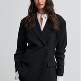 Second Female Fique Fitted Blazer - Black