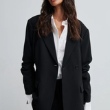 Second Female Fique Fitted Blazer - Black