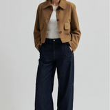 Second Female Noomi Suede Jacket - Silver Mink