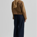 Second Female Noomi Suede Jacket - Silver Mink