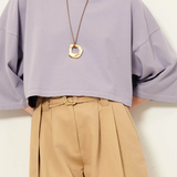 Sessun Epoteiro Oversized T-shirt - Lila Stone