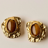 Sessun Lizzie Earring - Tiger Eye