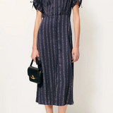 Sessun Lolong Dress - Navy Plumikat