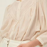 Sessun Savi Puff Sleeve Blouse - Sandblack