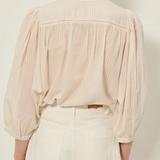 Sessun Savi Puff Sleeve Blouse - Sandblack