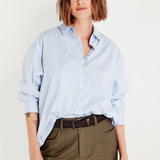 Shjark Baildon Shirt - Chambray Stripe