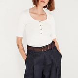 Shjark Lila Tee - White