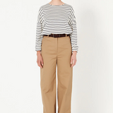 Shjark Olsen Tee - Navy/Ivory Stripe