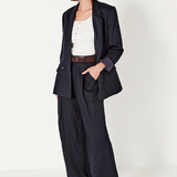 Shjark The Selbourne Trouser - Navy Linen