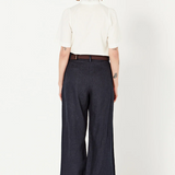 Shjark The Selbourne Trouser - Navy Linen
