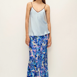 Silk Laundry Bias Cut Cami - Cornflower