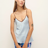 Silk Laundry Bias Cut Cami - Cornflower