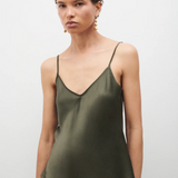 Silk Laundry Bias Cut Cami - Pine