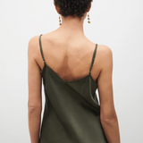Silk Laundry Bias Cut Cami - Pine