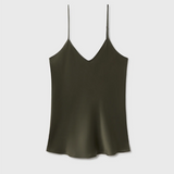 Silk Laundry Bias Cut Cami - Pine
