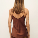 Silk Laundry Bias Cut Cami - Root