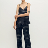 Silk Laundry Bias Cut Cami - Small Polka Dot