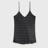 Silk Laundry Bias Cut Cami - Small Polka Dot