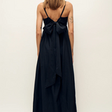 Silk Laundry Cotton Silk Tulip Dress - Black