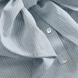 Skall Dalia Bow Shirt - Tiny Blue Stripe