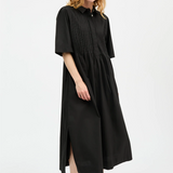 Skall Dot Shirtdress - Black