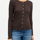 Skall Edie Cardigan - Dark Brown