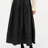 Skall Leaf Skirt - Black