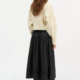 Skall Leaf Skirt - Black