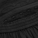 Skall Leaf Skirt - Black