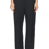 St. Agni Tailored Pleat Pant - Black