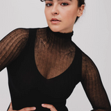 Standard Issue Cotton Tulle Skivvy - Black