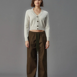 Standard Issue Merino Crew Neck Cardigan - Alabaster