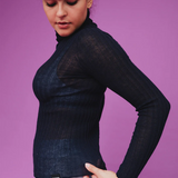 Standard Issue Merino Tulle Skivvy - Navy