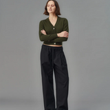 Standard Issue Merino V Neck Cardigan - Smudge